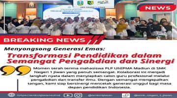 SMK Negeri 1 Jiwan Sambut Mahasiswa PLP UNIPMA Madiun dalam Semangat Transformasi Pendidikan